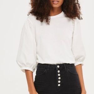 Topshop Balloon Sleeve Tee